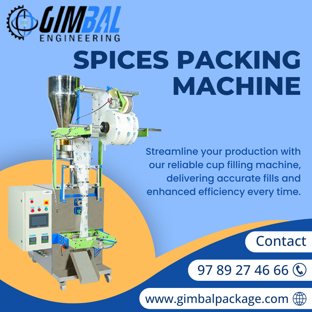 Spices Packing Machine Manufacturer – Gimbal Engineering