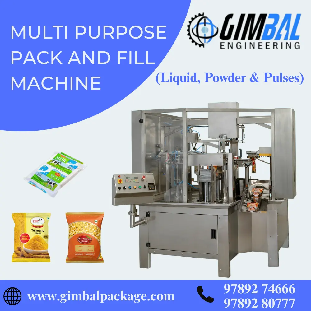 Multi Purpose Pack & Fill Machine Manufacturer – Gimbal Engineering