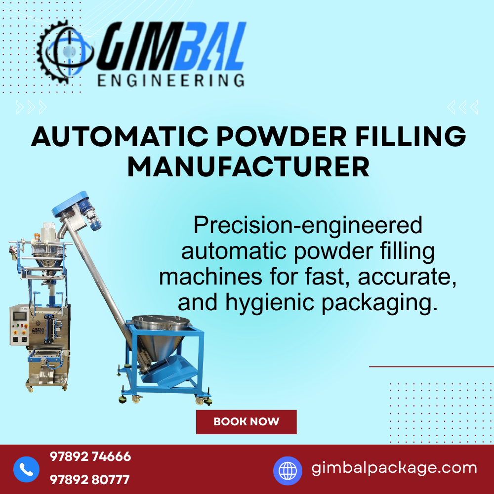 Advanced solutions by a trusted Automatic Powder Filling Manufacturer ensuring accurate, spill-free powder packaging.