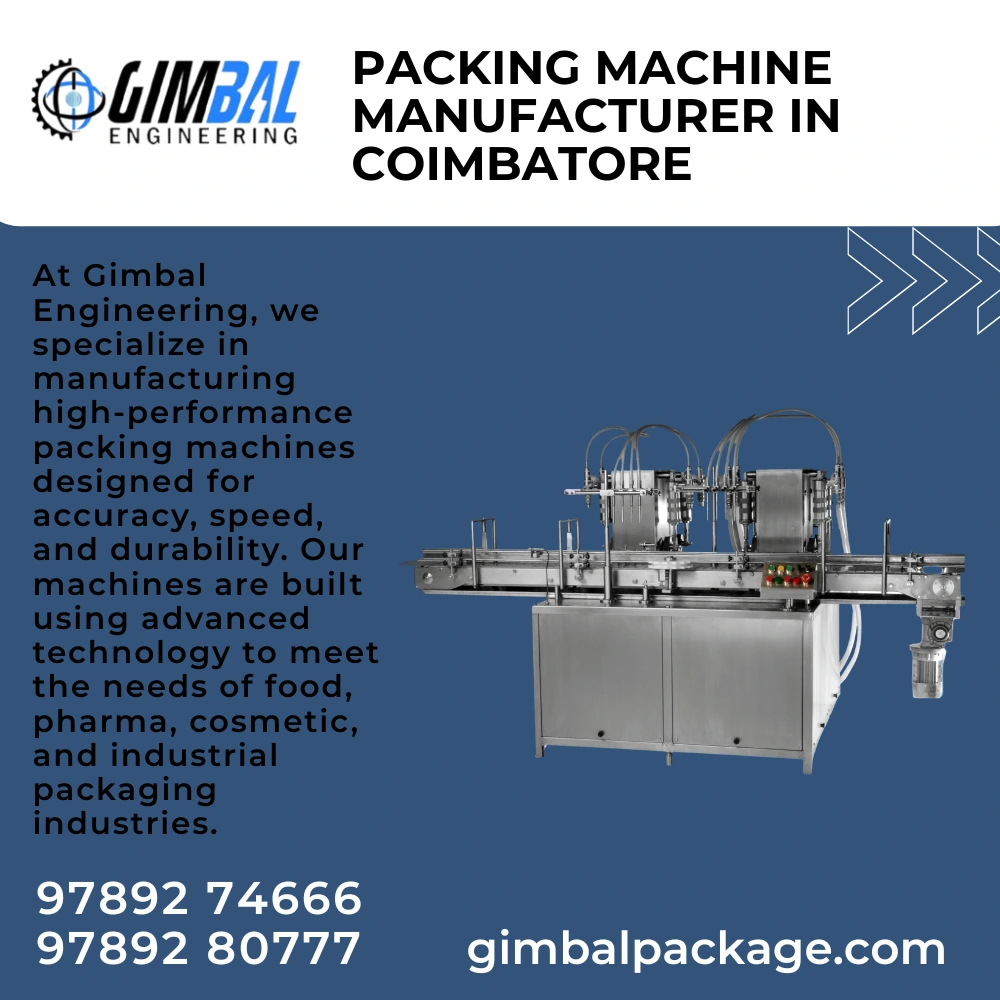 Packing Machine Manufacturer in coimbatore