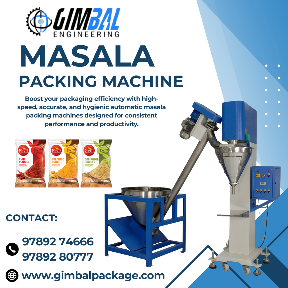 Automatic Masala Packing Machine Manufacturer – Gimbal Engineering