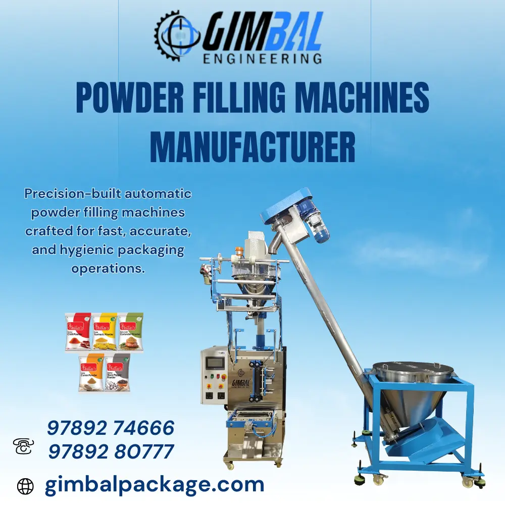 Powder Filling Machines Manufacturer in Coimbatore – Gimbal Engineering