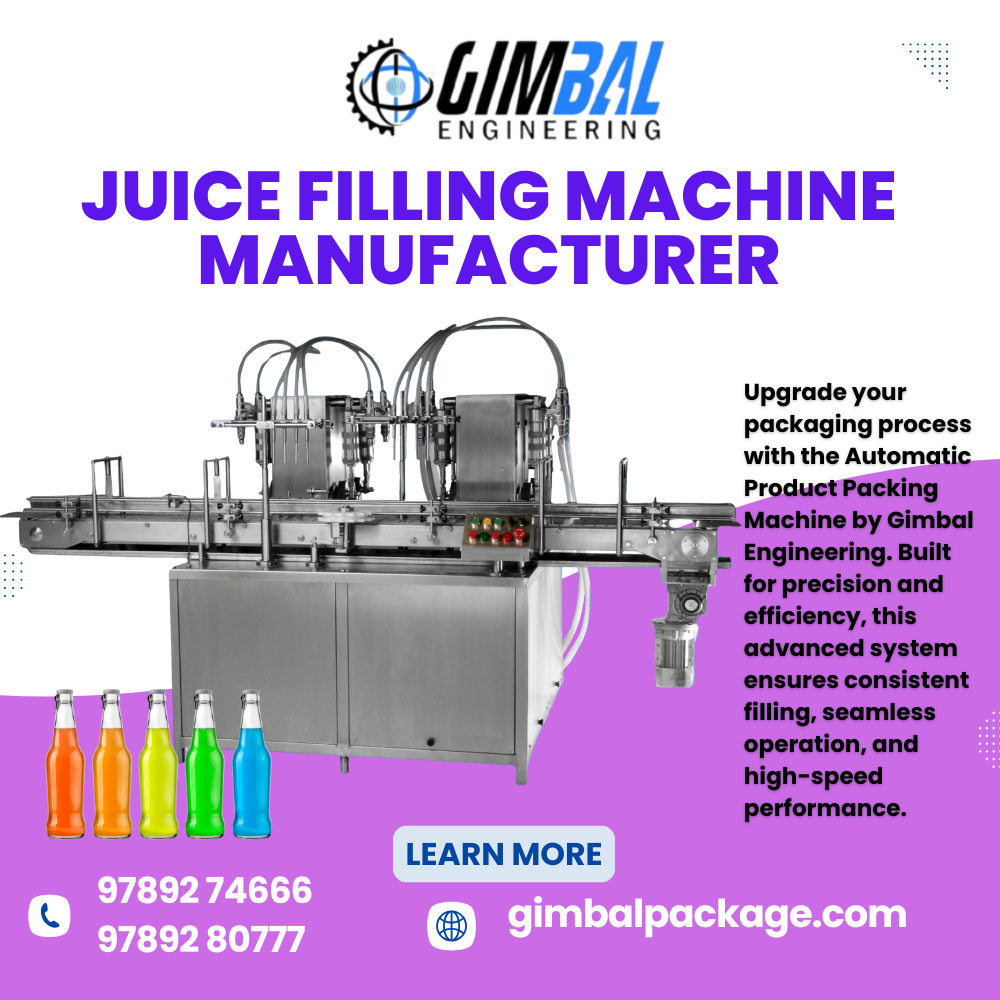 Juice Filling Machine Manufacturer in Coimbatore
