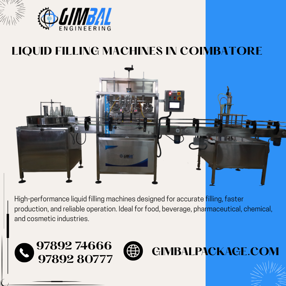 Liquid Filling Machines In Coimbatore
