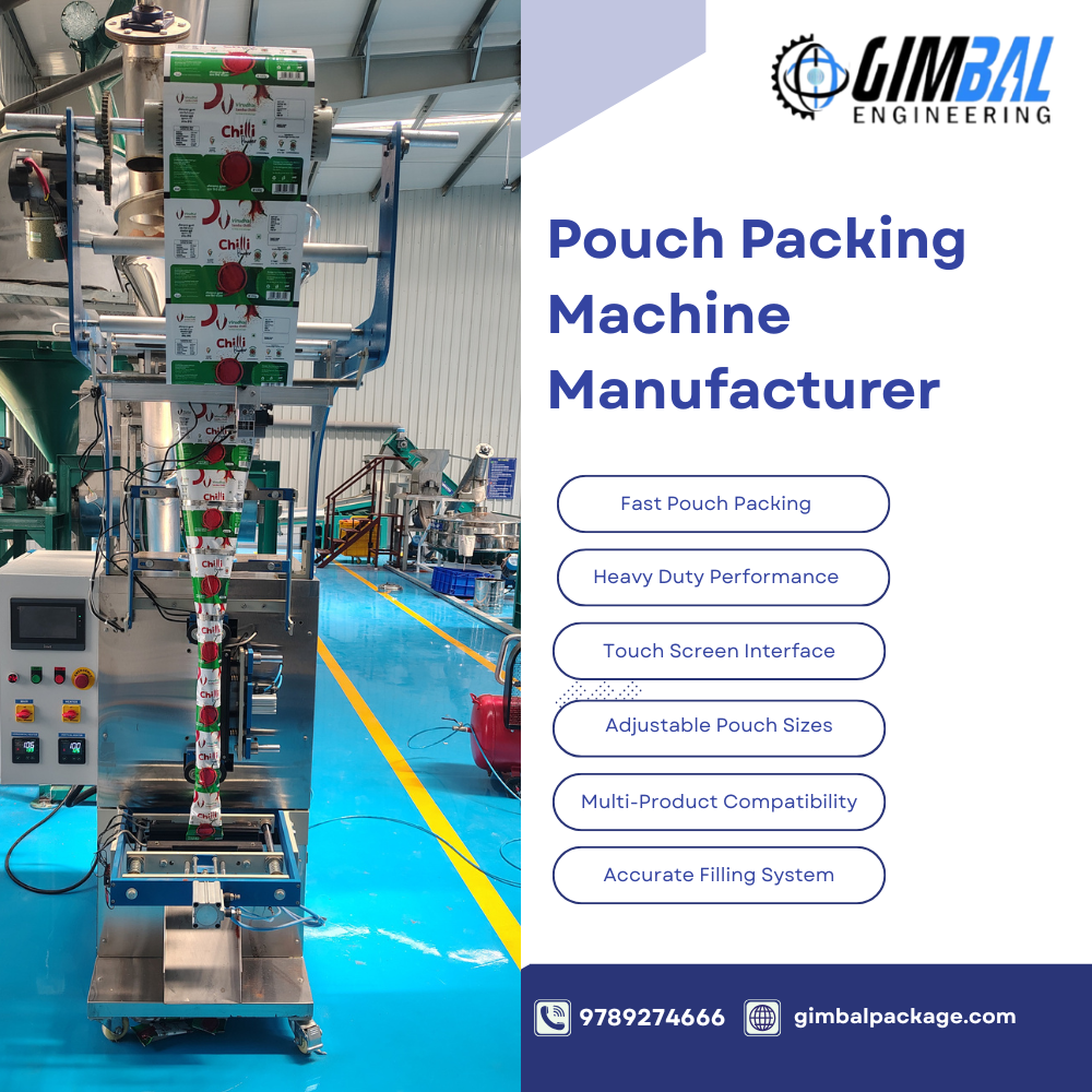 Automatic Pouch Packing Machine Manufacturer In Coimbatore