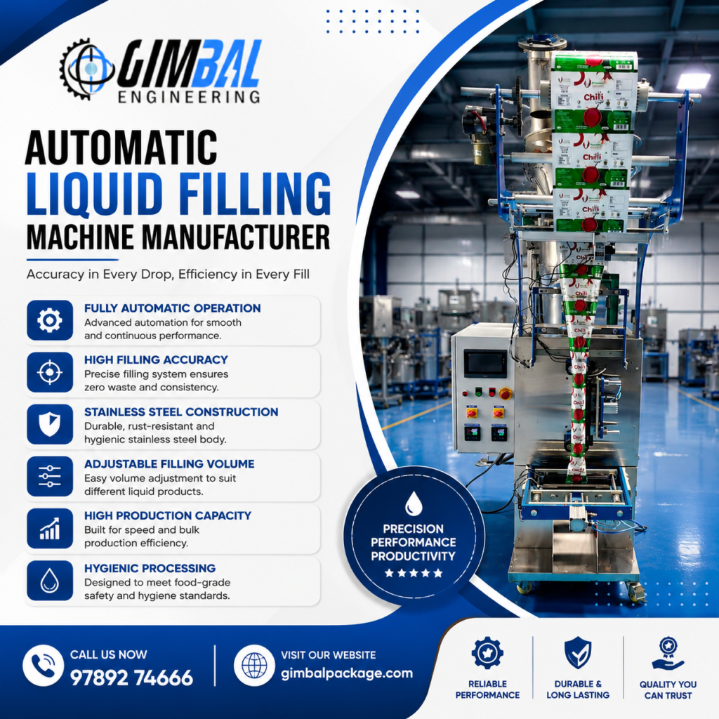 Automatic Liquid Filling Machine Manufacturers in Erode
