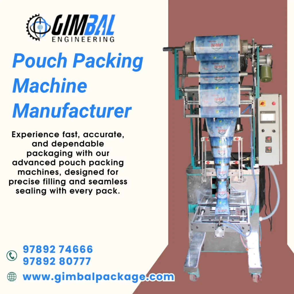 Pouch Packing Machines Manufacturer in Coimbatore
