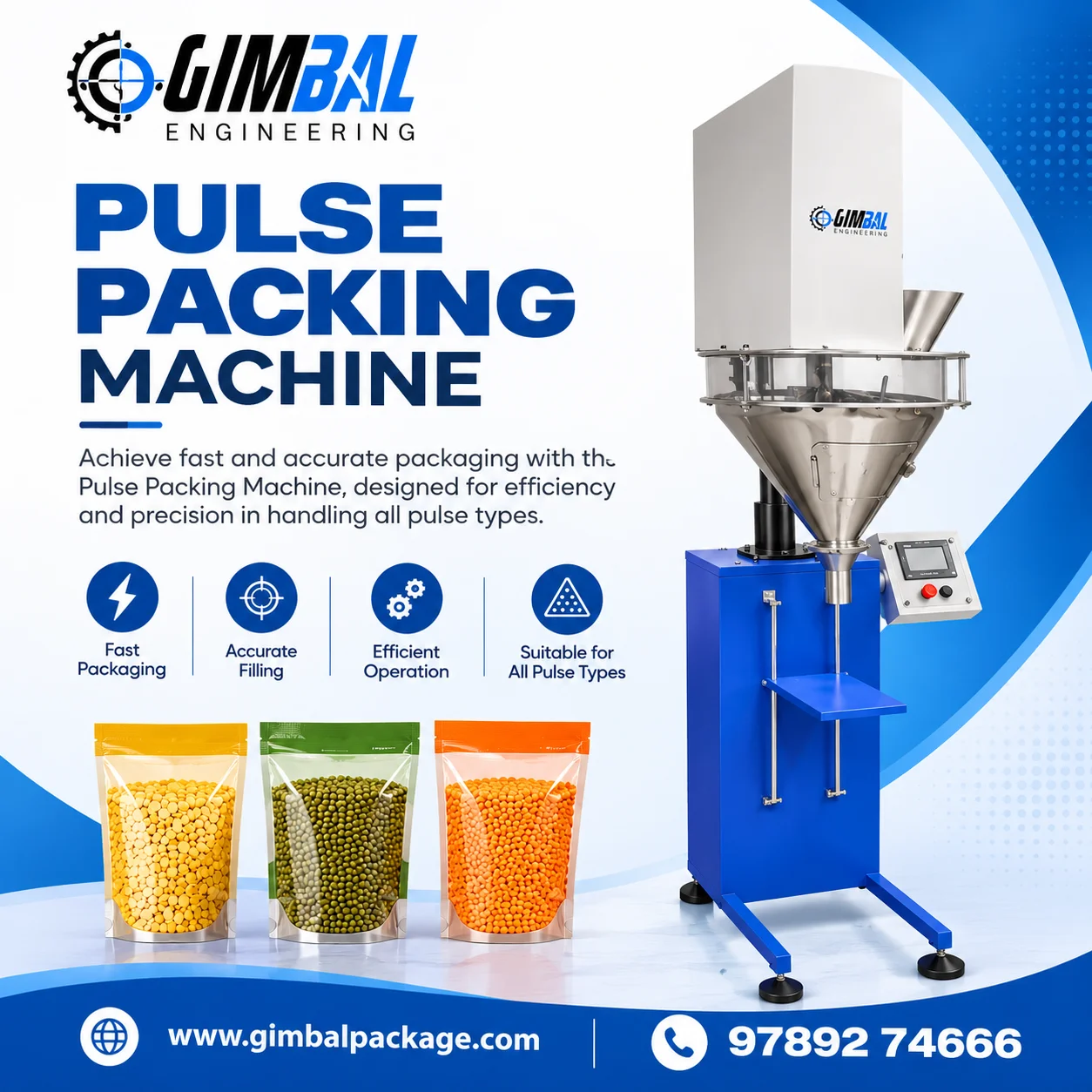 Pulse Packing Machine Manufacturer in Kerala – Gimbal Engineering